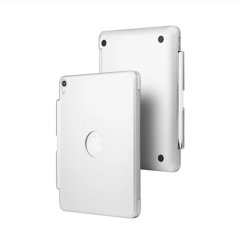 [Новое] Bluetooth клавиатура чехол для Apple iPad Pro 11,", 7-Цвет с подсветкой и жесткий Беспроводной клавиатура с смартфона с держателем для карт