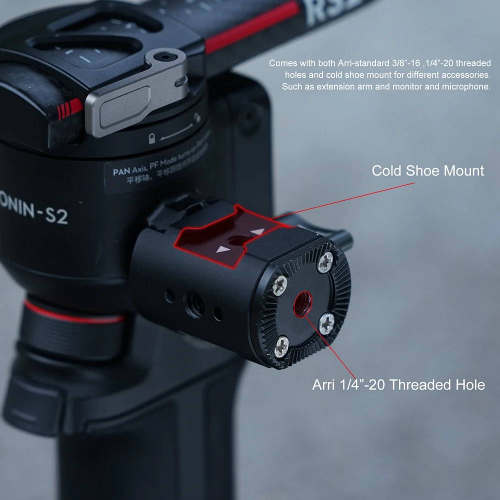 TILTA TGA-NRA-R/L Правая сторона НАТО рельса адаптер розетка и левая совместима с DJI Ronin
