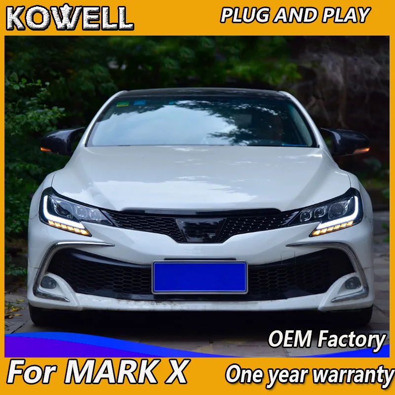 Стайлинг автомобиля KOWELL передняя фара для Toyota Mark X передсветильник s 2013 2017 Reiz