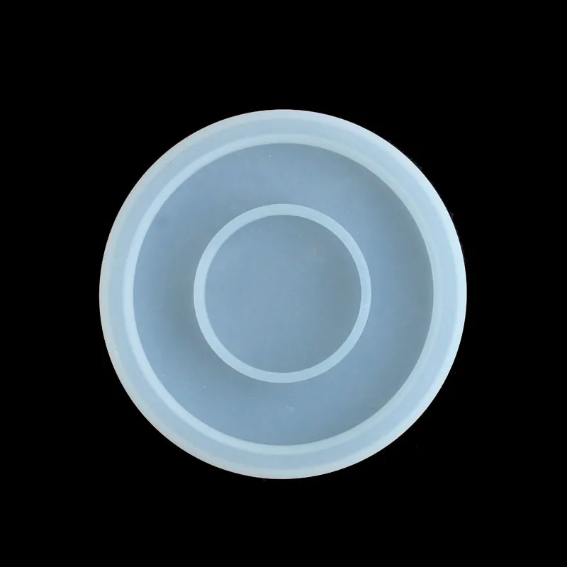 

2021 New Crystal Epoxy Tea Coaster Silicone Mold Epoxy Resin Glue Flower Pot Bottom Base Mold