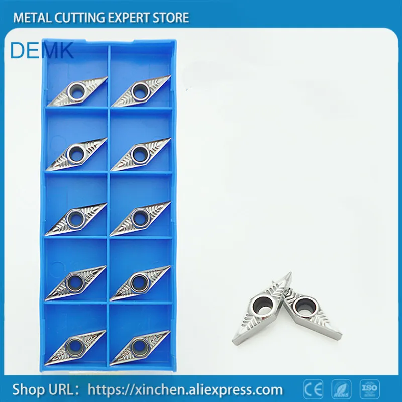 Нож VCGT160402/04 AK выделенный алюминиевый сплав медные детали лезвие для обработки