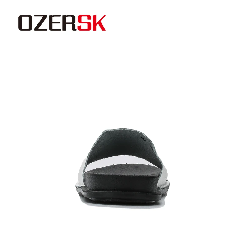 Шлепанцы OZERSK женские из экокожи Повседневная Удобная обувь на плоской подошве