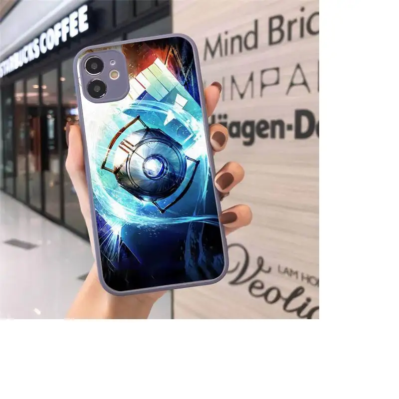 

Art fashion new Portal Phone Case Matte Transparent for iPhone 7 8 11 12 s mini pro X XS XR MAX Plus cover funda