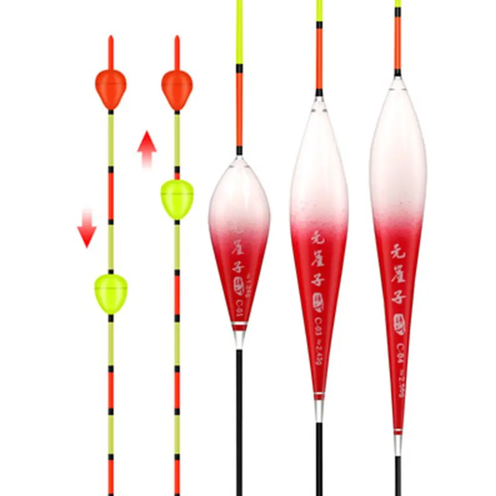 

Durable Buoy Strike Slip Drift Tube Long Tail Fishing Float Eye-catching bead Indicator Floats Bobbers