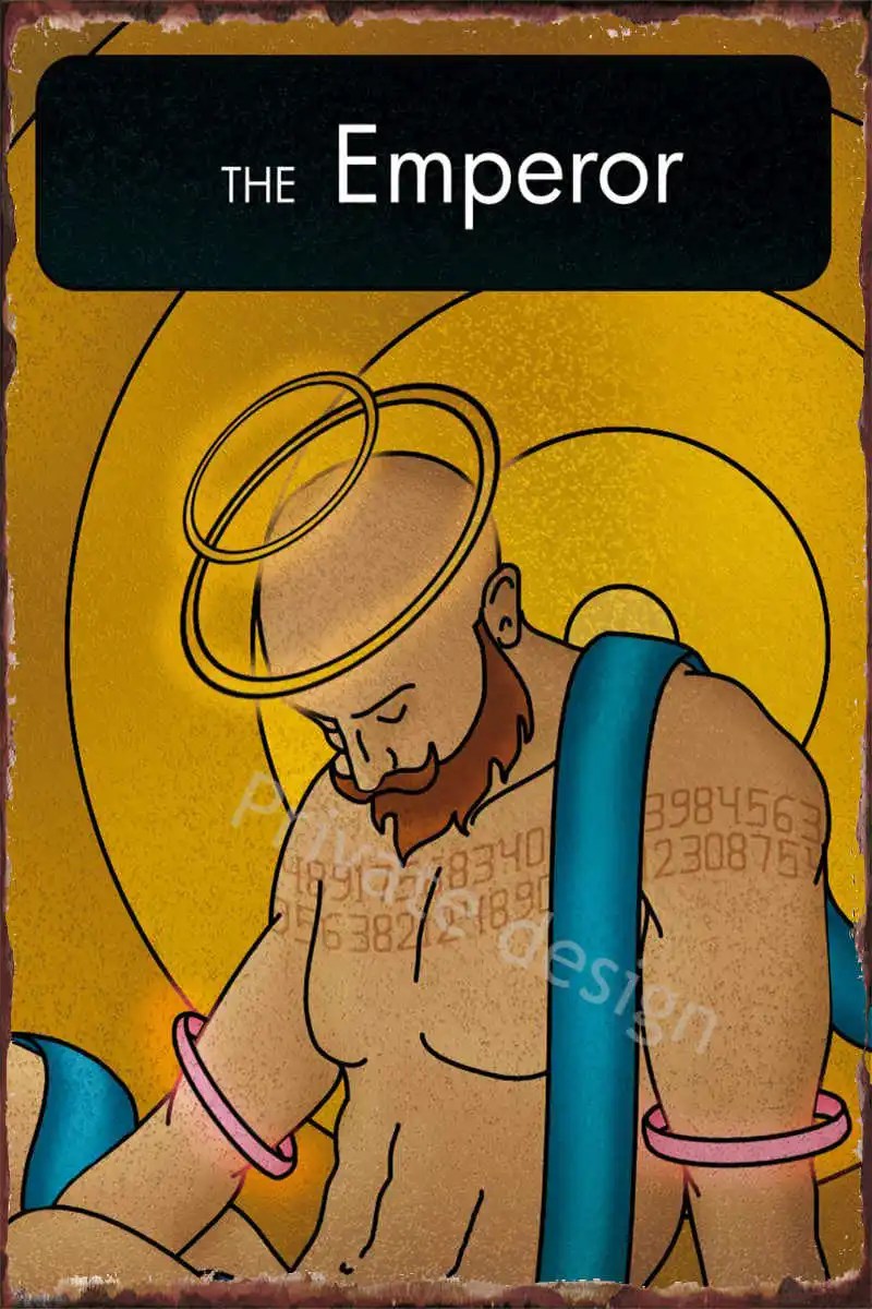 

Жестяной знак императора, жестяные пластины, украшение для стен, декор для комнаты, Ретро винтажный металлический знак, постер для художест...