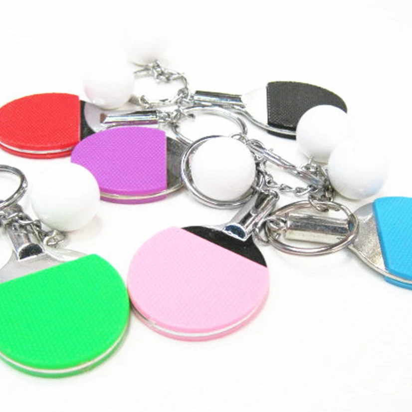 

New Creativity Mini Table Tennis Keychain Sporting Goods Souvenir Keyring Gifts For Men Original Keychains for Best Friend