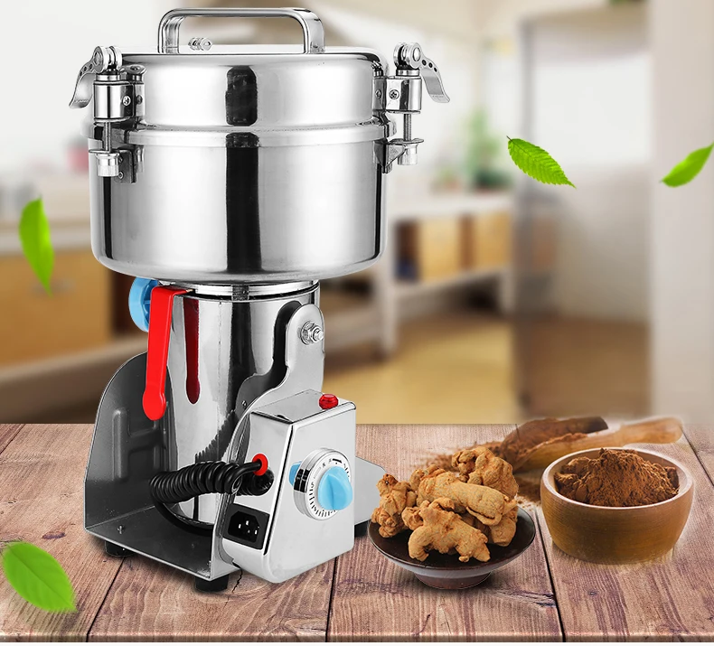 

2000g 220V/110V Chinese Medicine Grinder Grain Mill Electric Grinding Machine Nut Herbs Crusher Miller Shredder Pulverizer