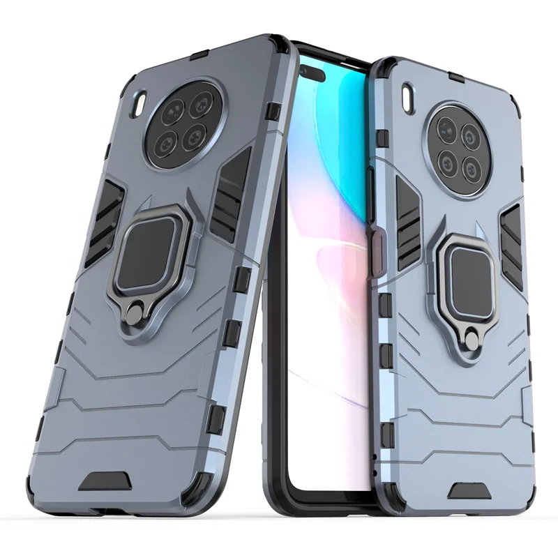 Holder Case For Huawei Nova 8i Cover For Huawei Nova 8i Capas Armor PC Bumper Holder Magnetic Case For Huawei Nova 8 8i Fundas