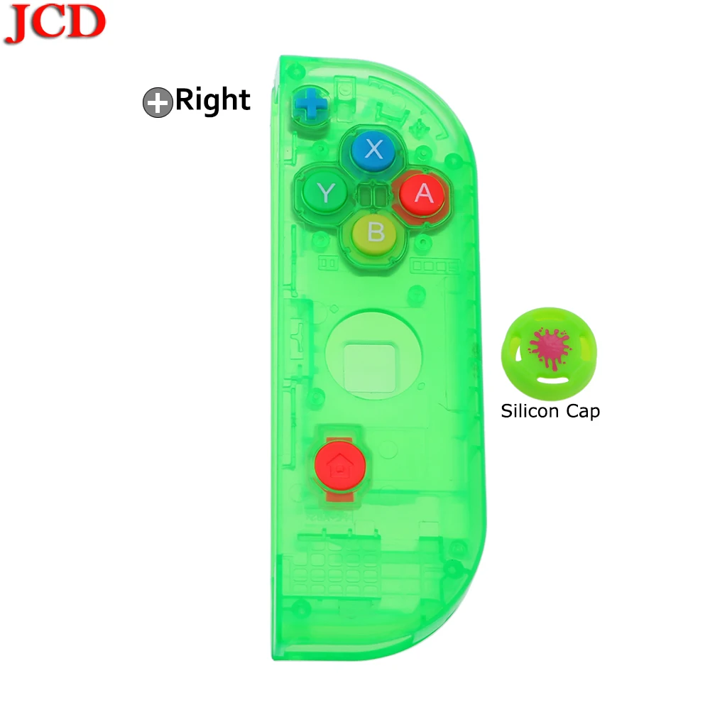 JCD прозрачный цвет DIY для Joy-Con корпус чехол для kingd контроллер NS оболочка игровая консоль для переключателя влево или вправо - Цвет: No15  Right