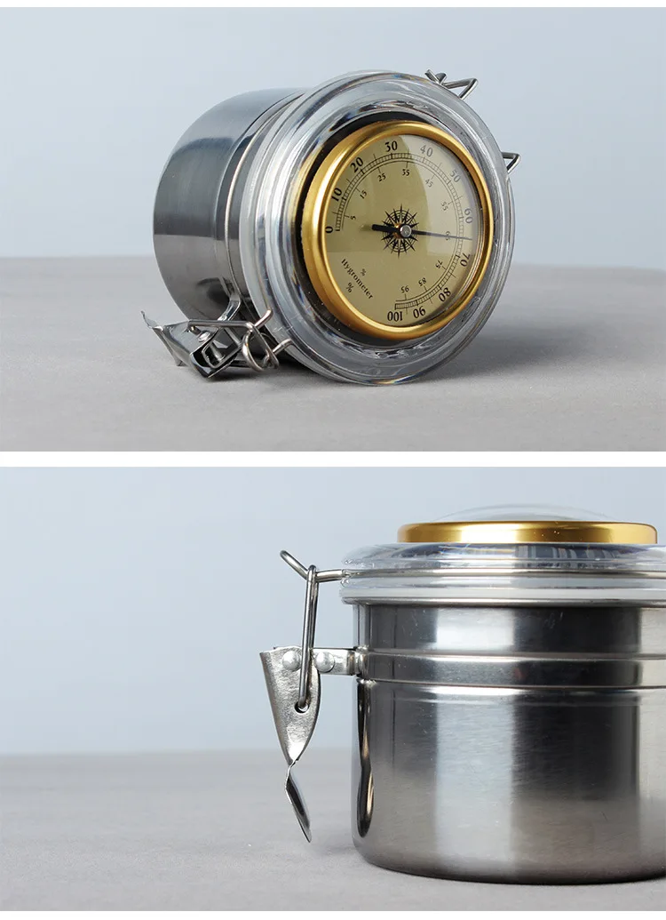 Контейнер из нержавеющей стали для хранения табака с защитой от запаха