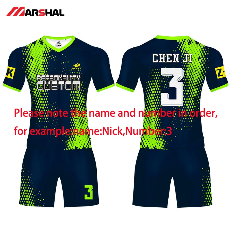 leave name number Летние футбольные майки, Футбольная форма, сублимационная печать, производитель, Camiseta Futbol, дышащие комплекты, Футбольная Одежда, спортивный костюм - Цвет: leave name number