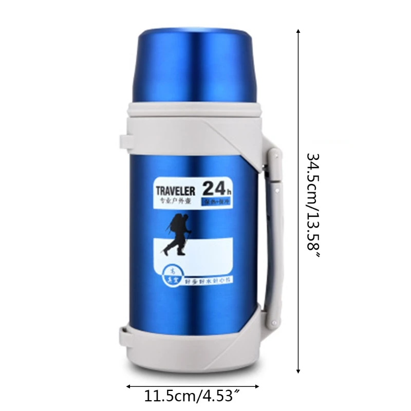 

Stainless Steel Thermal Insulation pot Outdoor Portable Large-Capacity Travel pot Mountaineering Cycling car Sports pot R58B