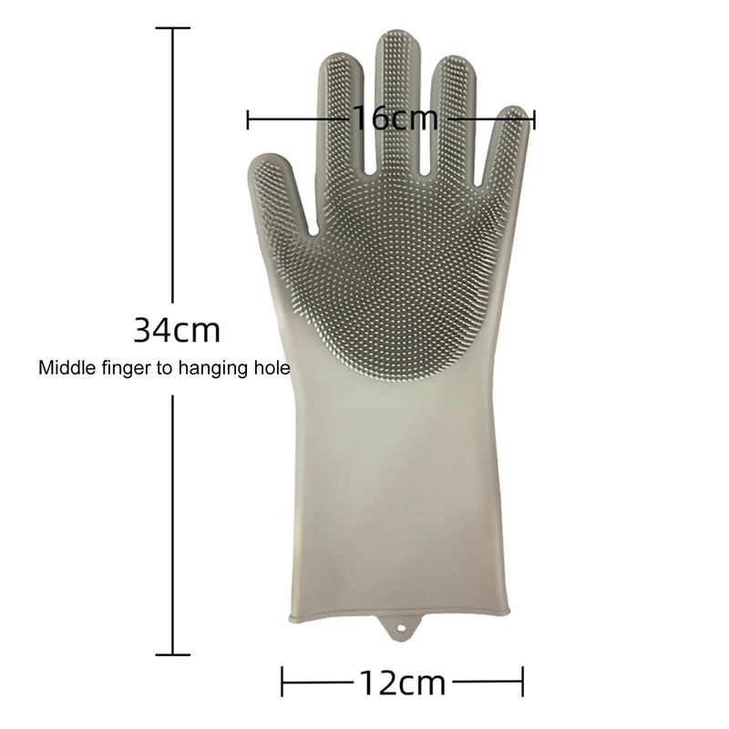 

Silicone Cleaning Gloves Multifunction Silicone Dish Washing Gloves For Kitchen Household Silicone Washing