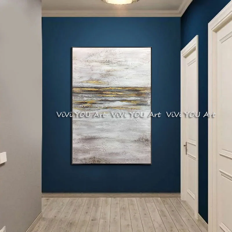 

Handmake Abstract Nordic Style Gold Oil Painting on Canvas wall picture Scandinavia Art Wall Picture For Living Room Home Decor