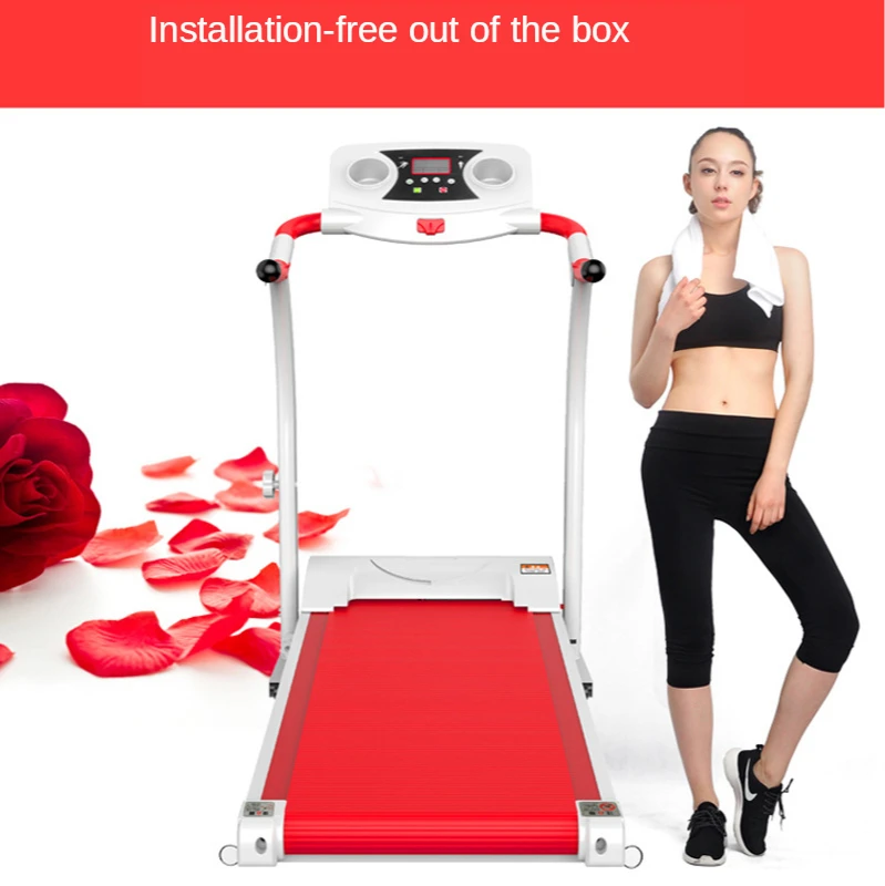

Treadmill home treadmill small flat folding ultra-quiet shock absorption electric Mini indoor weight loss
