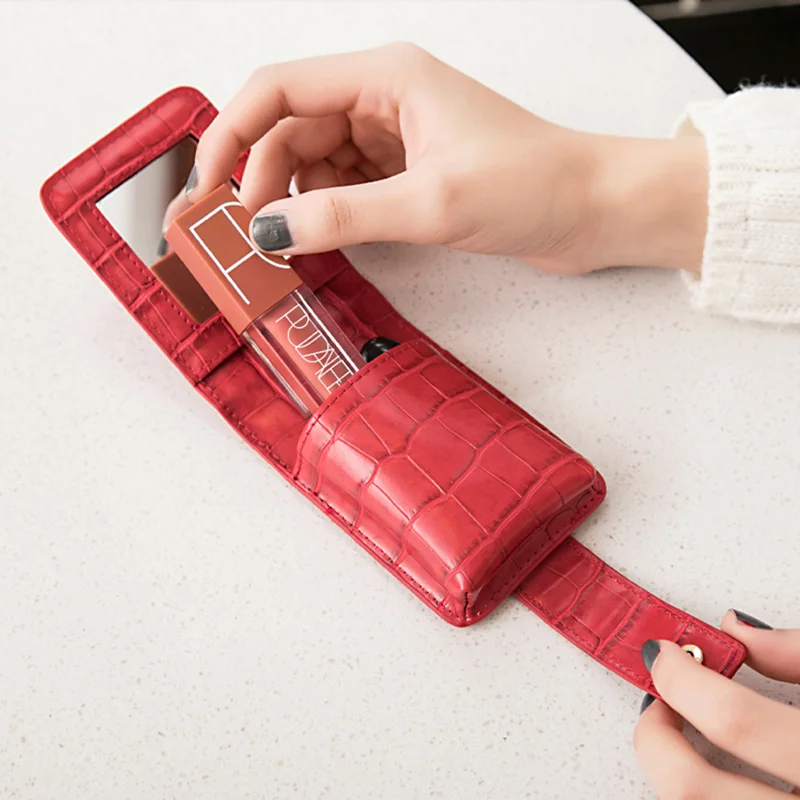 Новый маленький кошелек для губной помады NYHED с зеркалом модные женские Мини