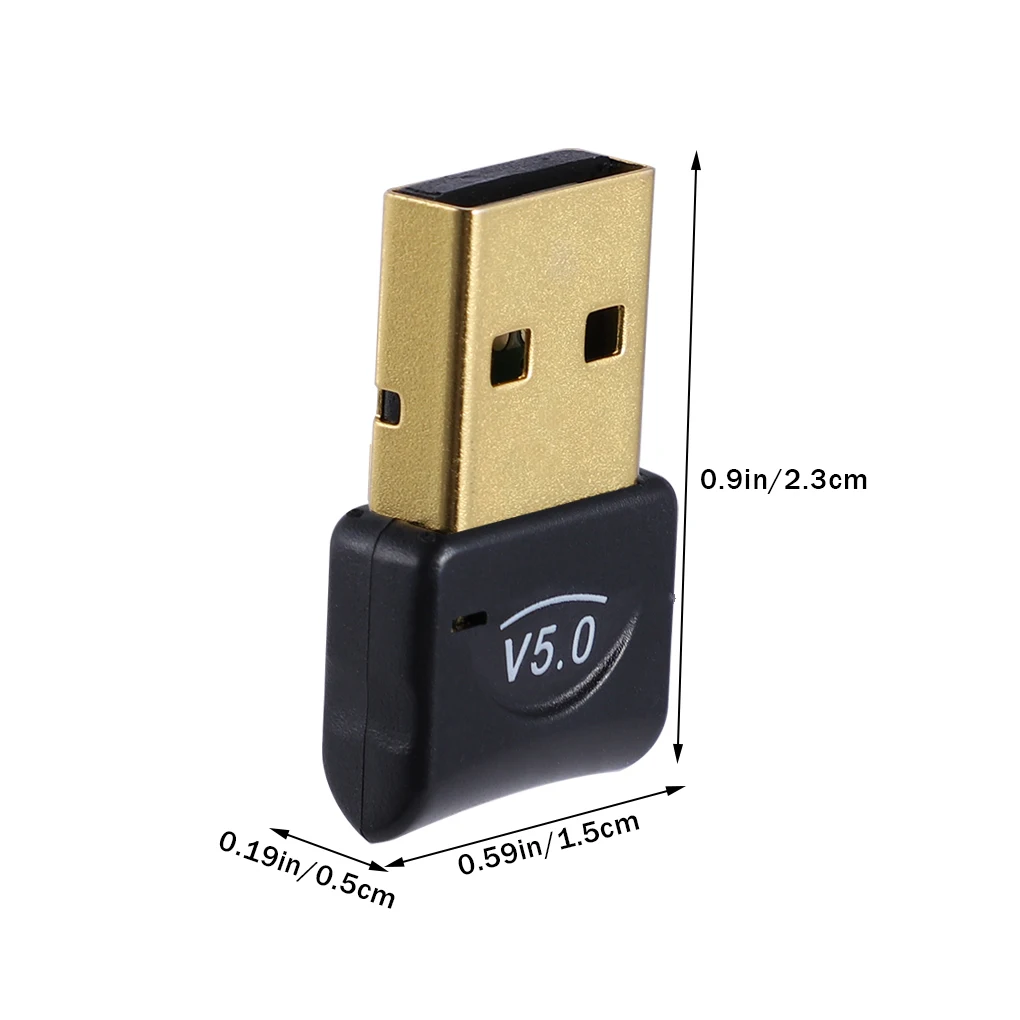 Wireless Bluetooth 5.0 Audio Adapter Dual Mode Wireless Receiver Transmitter USB 2.0 3Mbps Computer Bluetooth Dongle