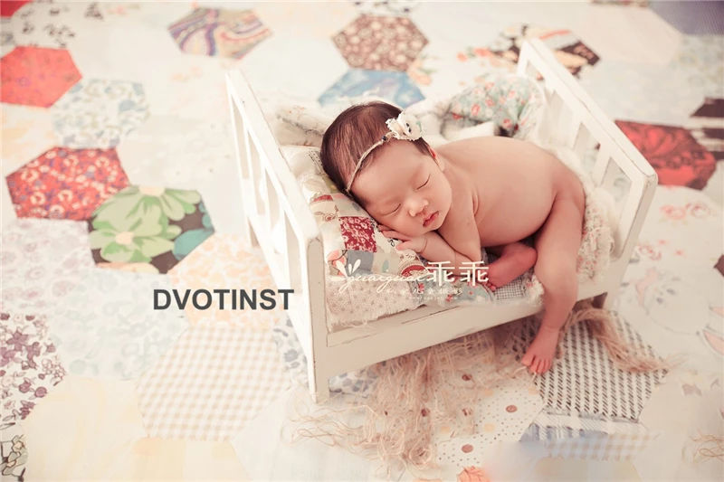 Реквизит для фотосъемки новорожденных Dvotinst твердый деревянный реквизит детской