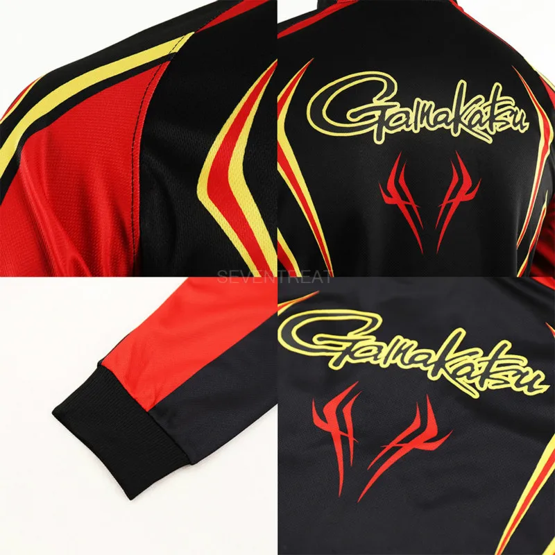 

2021 New Gamakatsu Fishing Clothing Sport Outdoor Long Sleeve Hiking Shirts Profesional Quick Dry Sun Anti-UV Camping Clothes