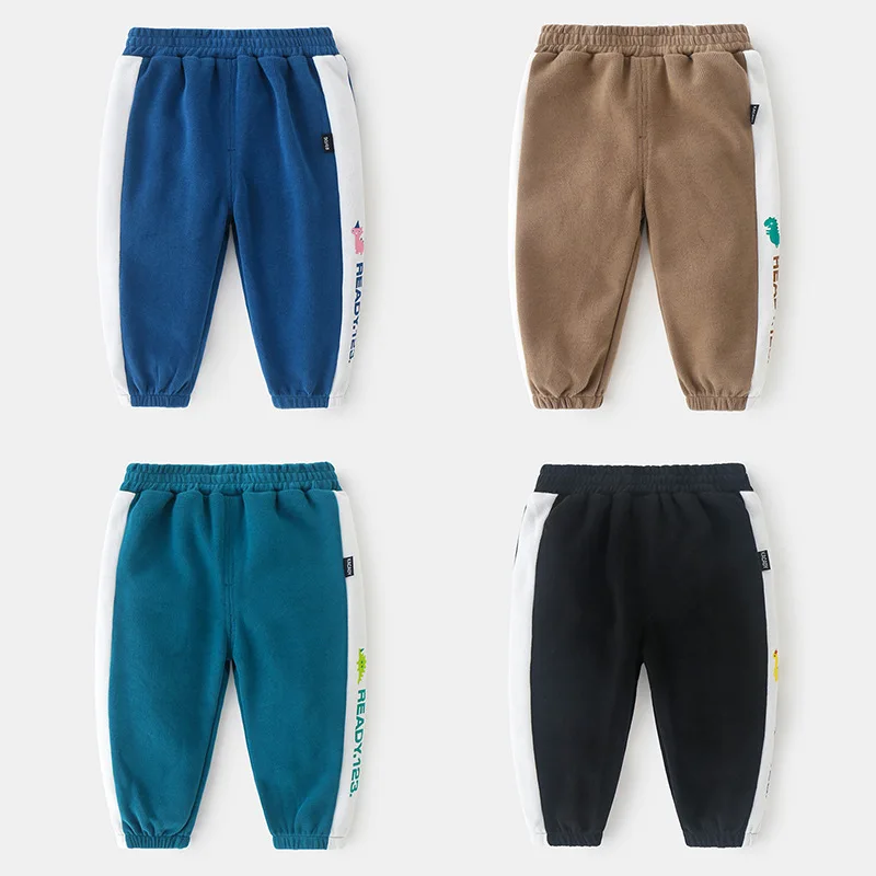 Осенние штаны для маленьких мальчиков хлопковые Повседневные детские длинные