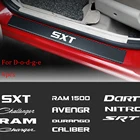 Стайлинг автомобиля, 4 шт., защитная наклейка на порог двери, наклейка для Dodge Caravan Neon Viper Journey Demon RAM 1500 2500 3500 Heavy Duty SRT