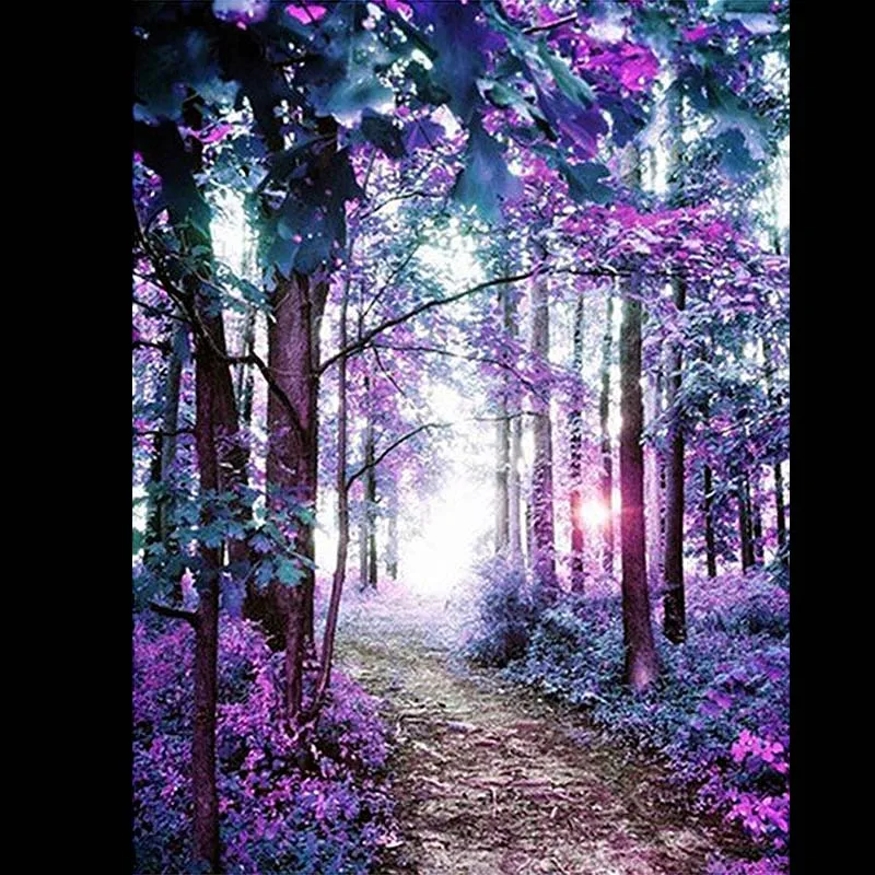 

Landscape new arrival DIY Crystal full drill square 5D diamond painting scenery tree cross stitch kit mosaic round rhinestone