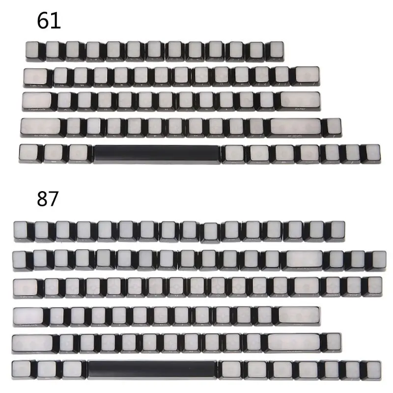 

RGB Front/Side Printed Backlit Keycaps ISO ANSI Layout Translucidus Backlit Keycaps For Corsair K65 K70 logitech G710 Cherry MX