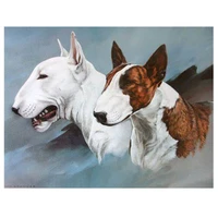 bull terrier diy diamond painting full drill square round animals dog cute pets mosaic diamond art wall decorzp 3148