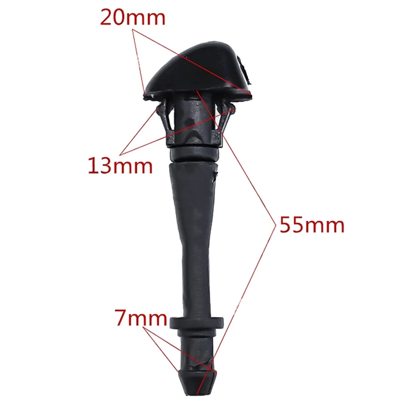 1 шт. переднего лобового стекла автомобиля омывателя ветрового Форсунка щетки