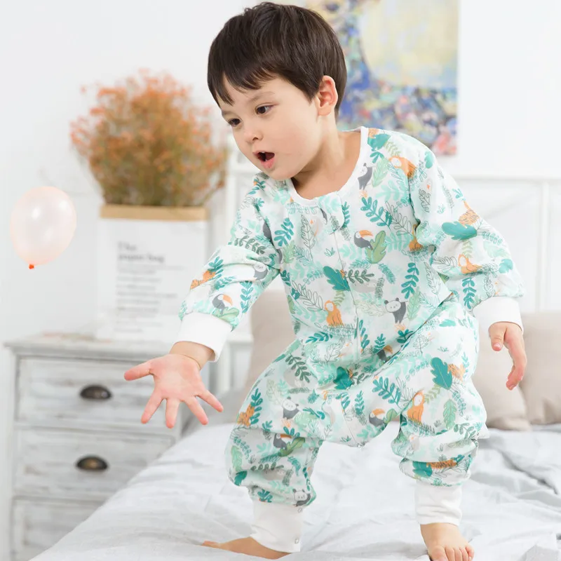 Спальный мешок для малышей на весну и осень детский комбинезон спальный из