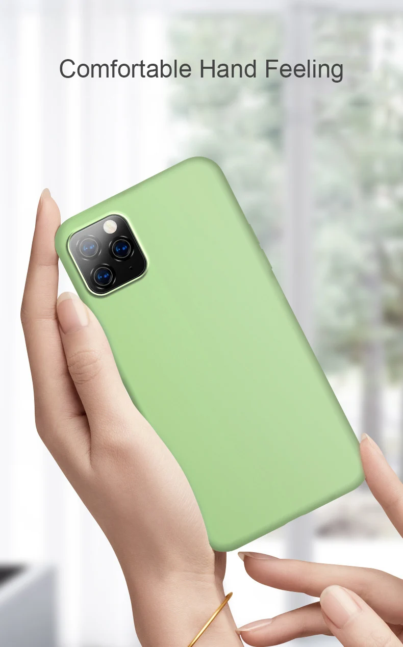 Тонкий мягкий чехол для iPhone 11 Pro 7 8 6 6s Plus, жидкий силиконовый чехол, карамельный цвет, чехол для iPhone X Xs 11 Pro Max XR