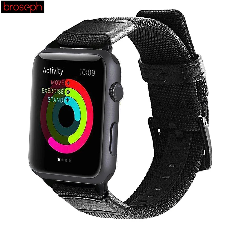 Ремешок для часов Apple Watch 38 мм 42 мм 40 мм 44 мм армейский зеленый нейлоновый ремешок для часов iwatch серии 4 3 2 браслет на пояс