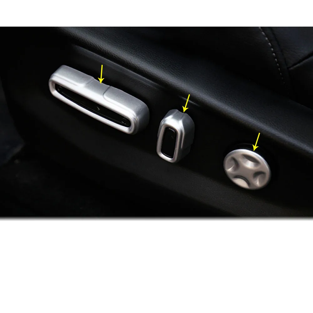 Автомобильный Стайлинг детектор ABS Матовая рамка регулировка сиденья ручка