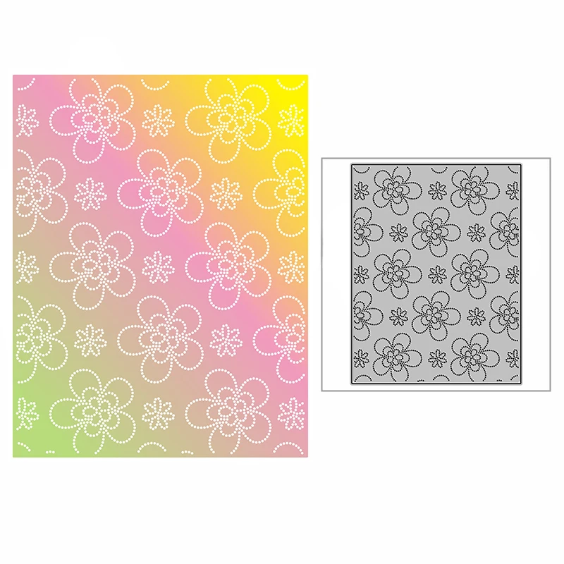 

Новинка фоновая пластина с пятнистым цветком ремесло тиснение 2021 металлические Вырубные штампы для «сделай сам» Скрапбукинг альбом открыт...