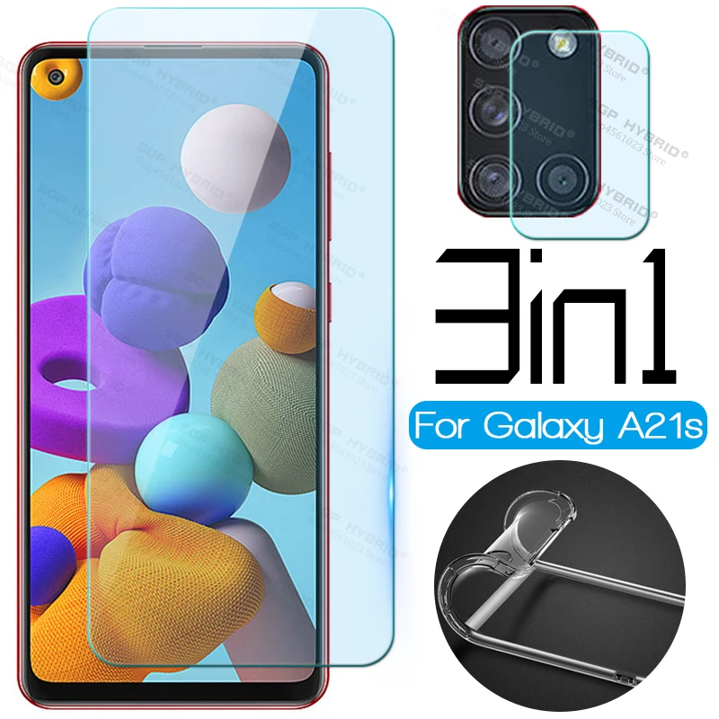 Защитное стекло для объектива камеры 3 в 1 Samsung Galaxy A21s A21 s A 21 прозрачный
