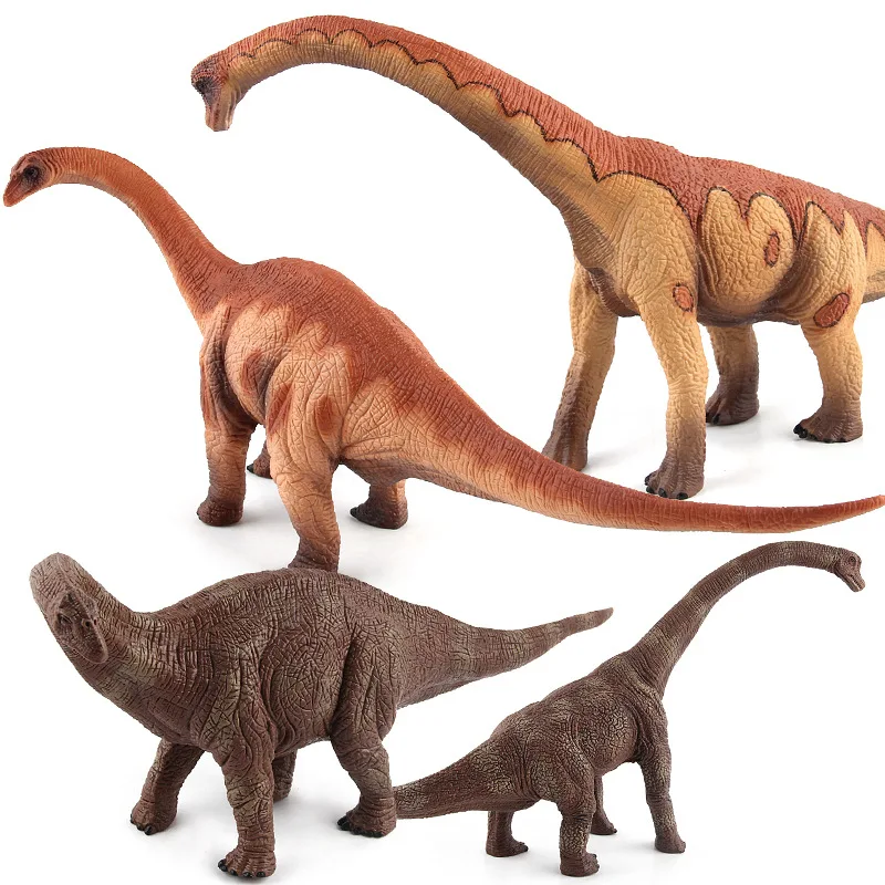 

Jurassic Dinosaur Simulation Toy Brachiosaurus Apatosaurus Soft Figures Hand Painted Animal Model Collection Toys Children Gift