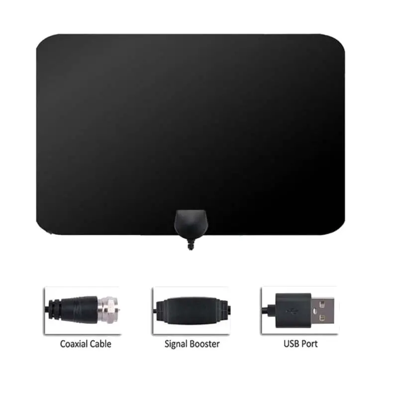 4K 25DB с высоким коэффициентом усиления HD tv DTV Box Цифровая ТВ антенна EU Plug 50 Miles