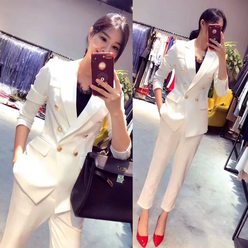 Женские костюмы 2021 с красными брюками для хозяйки женские женский элегантный