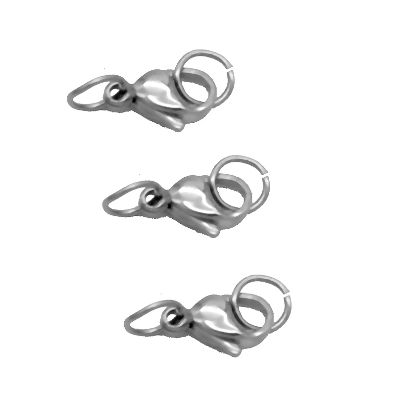 Застежка-Карабин из нержавеющей стали Ювелирная фурнитура для ожерелья браслета