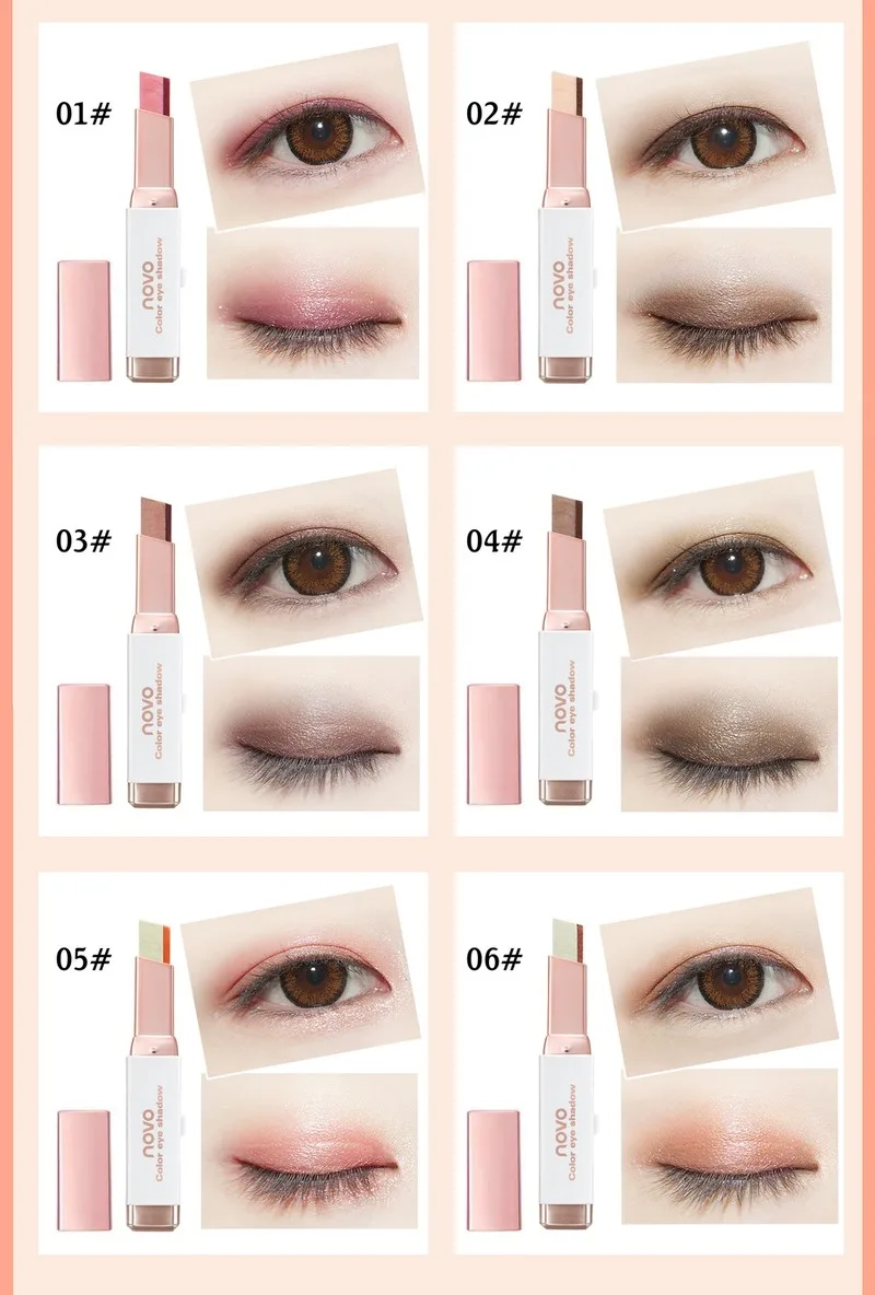 Двухцветные тени для век Палитра вельветовые градиентные перламутровые