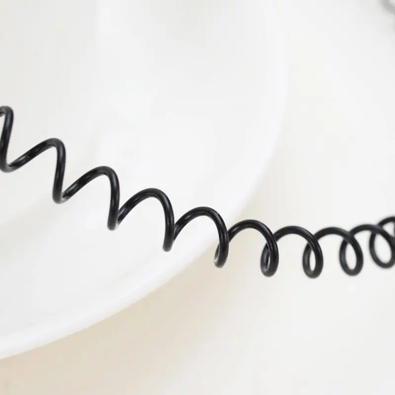 Весенняя повязка на голову невидимая Металлическая черная для мужчин и женщин