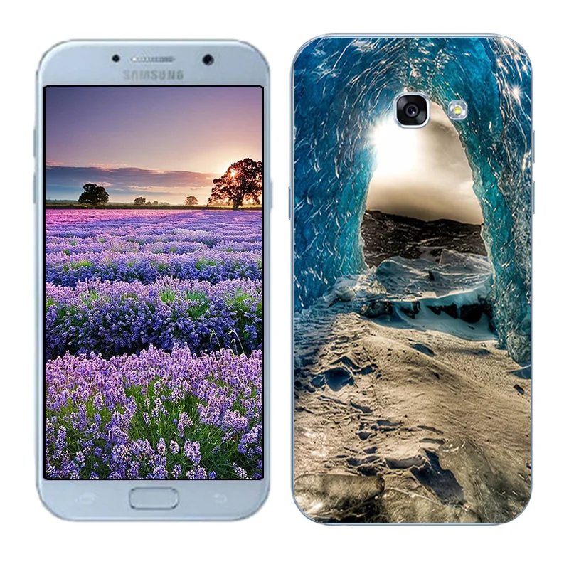 Чехлы для телефонов samsung Galaxy A5 A3 мягкие ТПУ Fundas Para Coque DIY окрашенный плотный чехол для телефона Galaxy A7 Shell - Цвет: 24