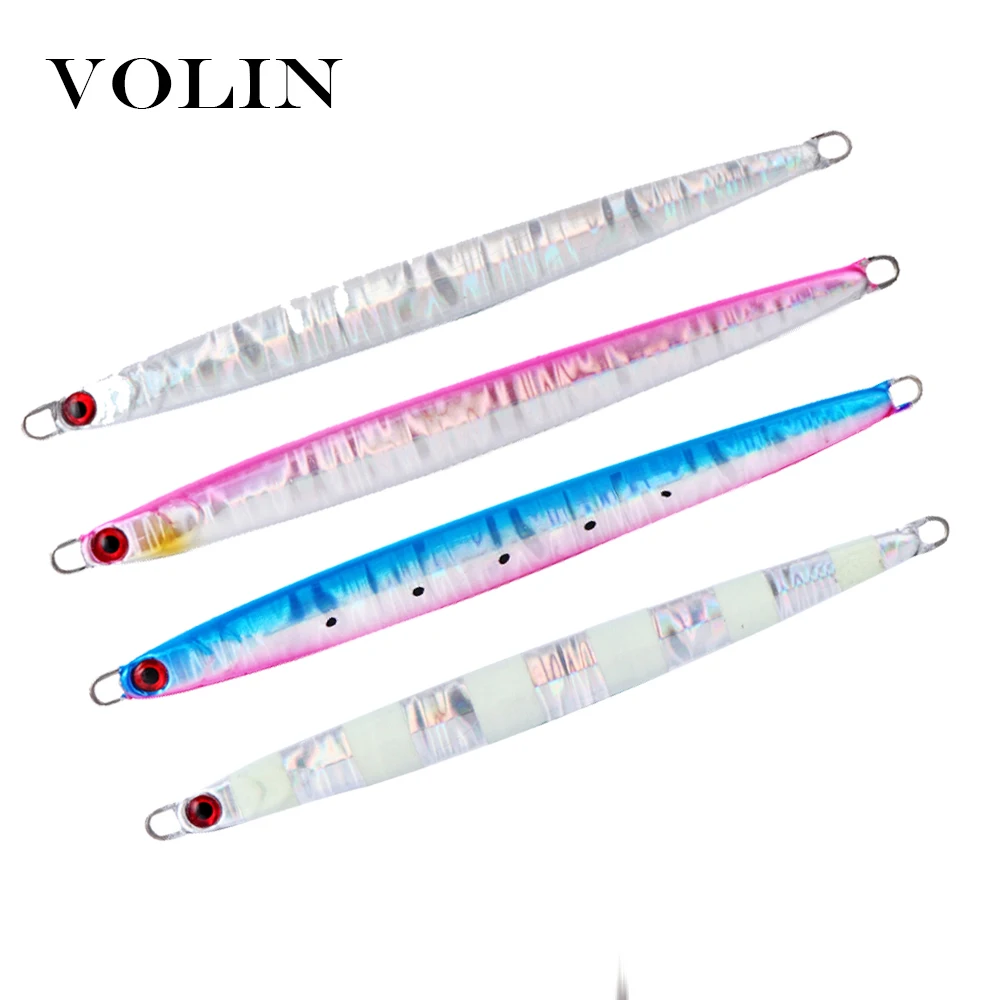 VOLIN новый Matel крючковый лов ложка а так же 30 г 40 60 80 100 135 Sea джиг ведущая рыбу