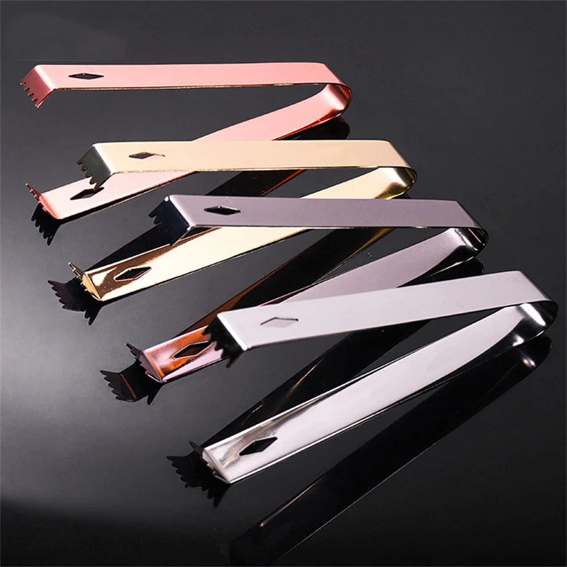 

15cm Ice Tong Bbq Stainless Steel Barbecue BBQ Clip Bread Food Ice Clamp Ice Tongs Bar Kitchen Accessory Barware