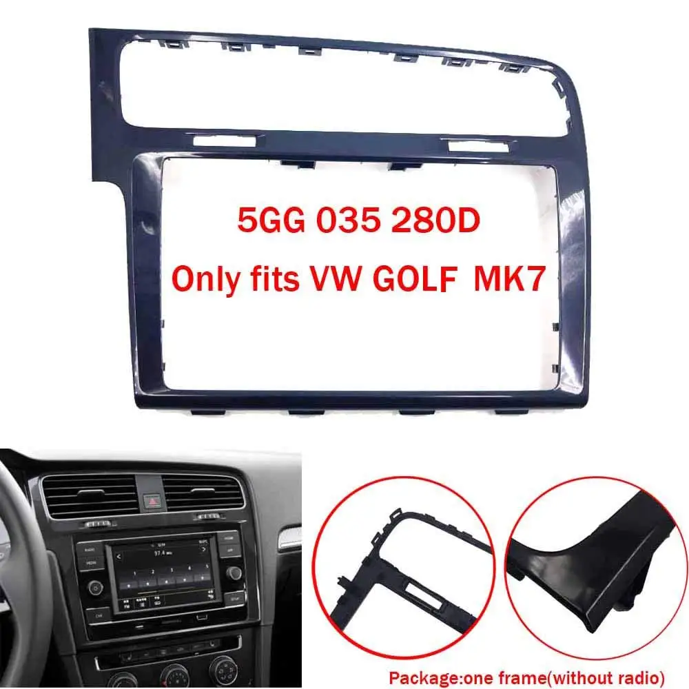 Комплект обшивки для Авторадио Rahmen панель приборной панели volkswagen Golf7 Mk7|CD-плеер