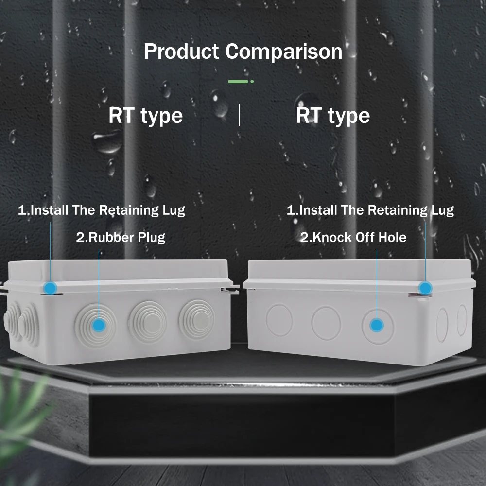 R-образная Водонепроницаемая коробка из АБС-пластика наружная водонепроницаемая