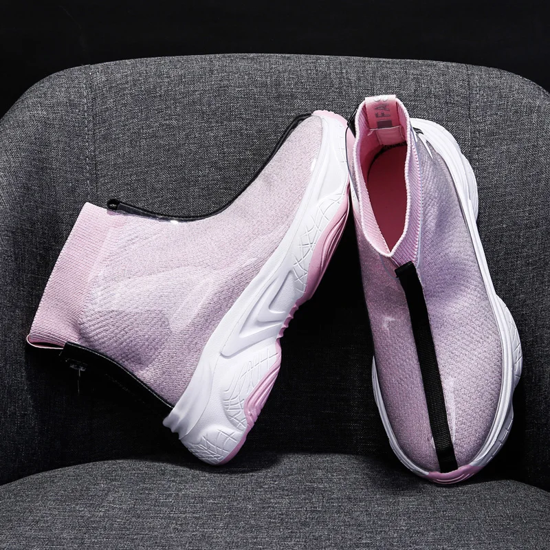 

PU Waterproof Rainy Walking Shoes Women Slip-On Chunky Sneakers Zapatillas Mujer Casual Sport Shoes Chaussure Femme