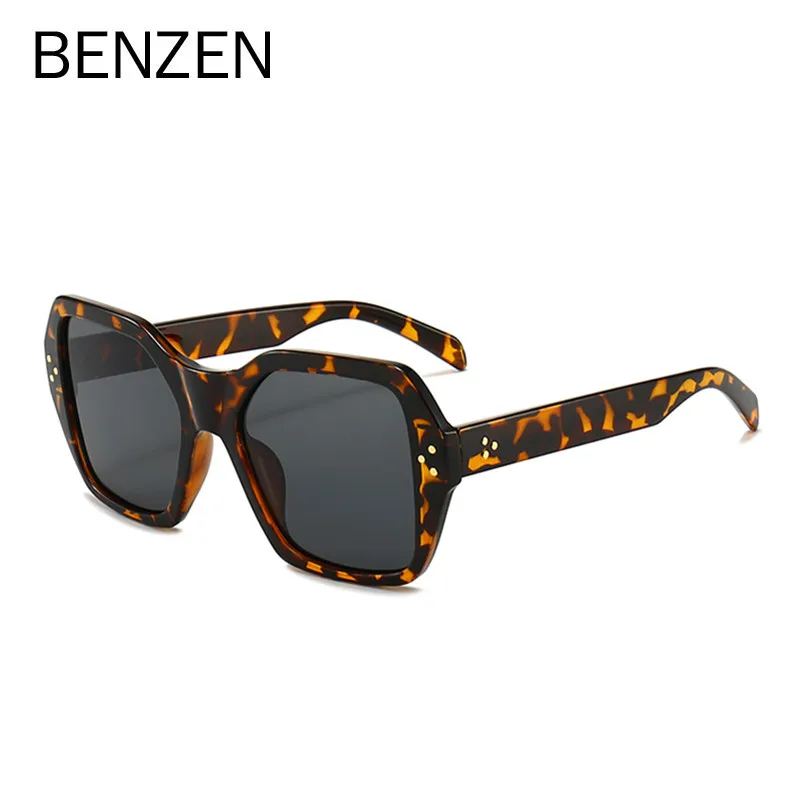 

Солнцезащитные очки женские BENZEN, винтажные, с большой оправой, классические, многоугольные, с защитой от ультрафиолета UV 400, 6675