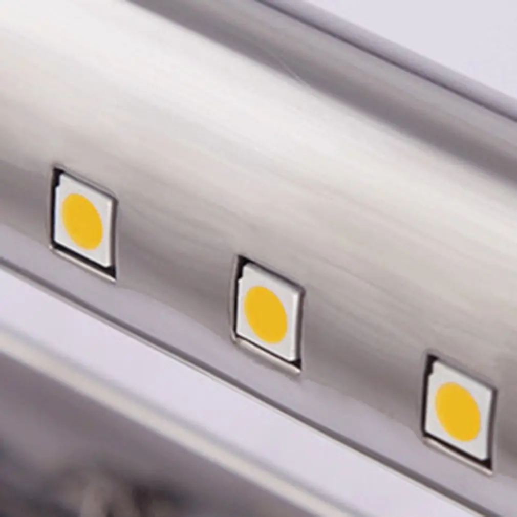 Светодиодный настенный светильник Зеркало для ванной комнаты теплый белый/белый