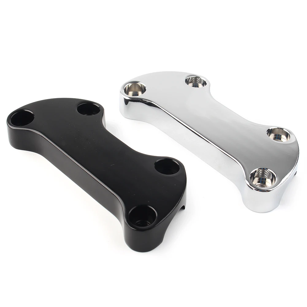 Motorcycle Smooth Handlebar Riser Top Clamp For Harley Davidson Dyna Softail Sportster 1
